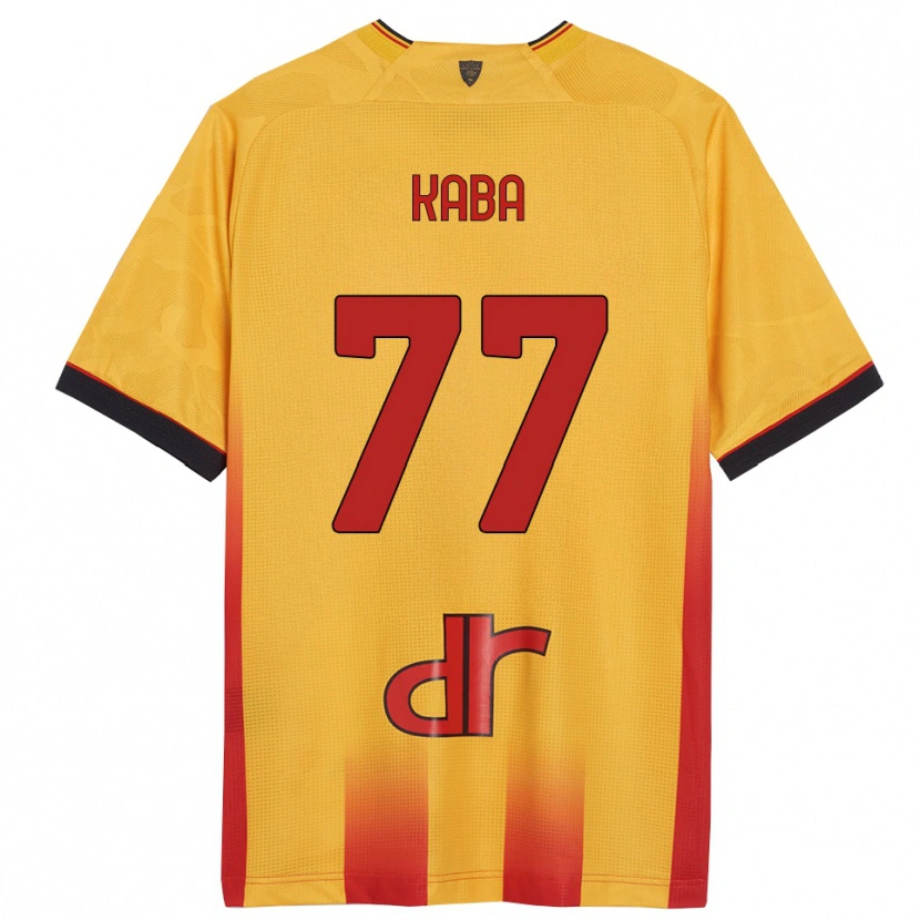 Danxen Kinder Mohamed Kaba #77 Gelb Orange Heimtrikot Trikot 2025/26 T-Shirt