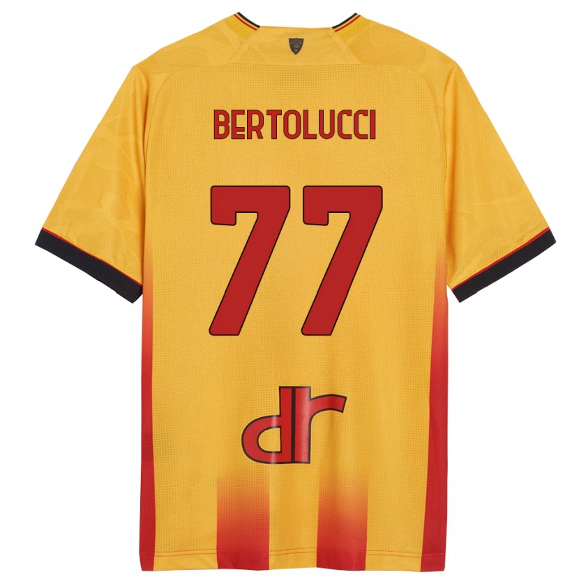 Danxen Kinder Sandro Bertolucci #77 Gelb Orange Heimtrikot Trikot 2025/26 T-Shirt