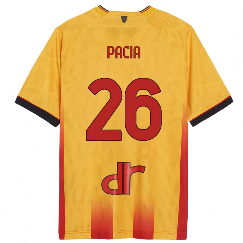 Danxen Kinder Fabiano Pacia #26 Gelb Orange Heimtrikot Trikot 2025/26 T-Shirt