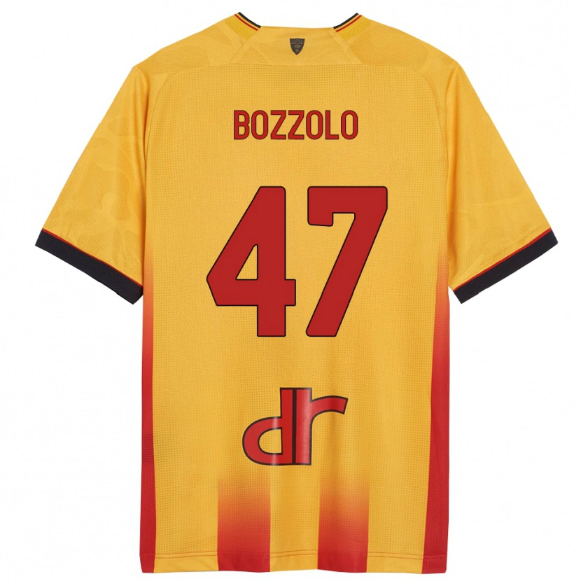 Danxen Kinder Alessandro Bozzolo #47 Gelb Orange Heimtrikot Trikot 2025/26 T-Shirt