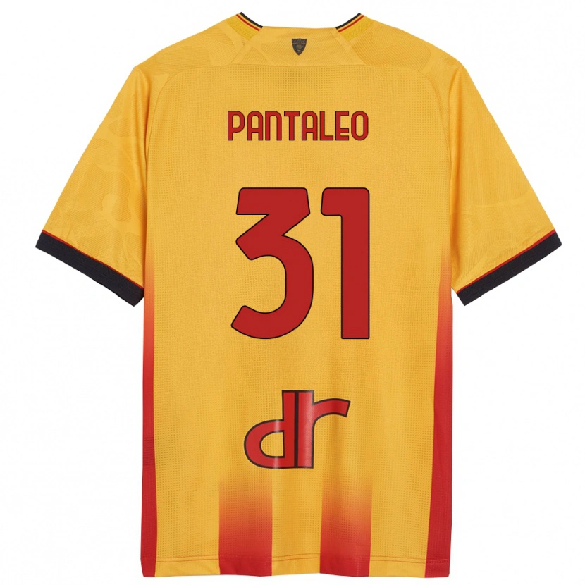 Danxen Kinder Dario Pantaleo #31 Gelb Orange Heimtrikot Trikot 2025/26 T-Shirt