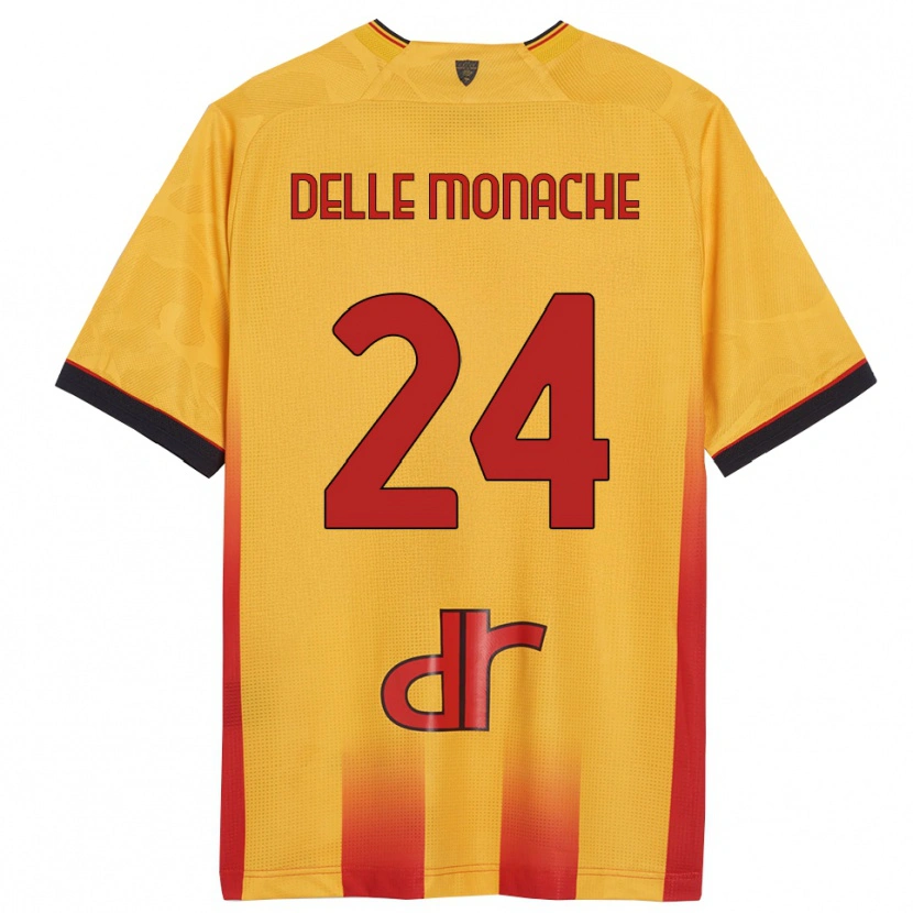 Danxen Kinder Marco Delle Monache #24 Gelb Orange Heimtrikot Trikot 2025/26 T-Shirt