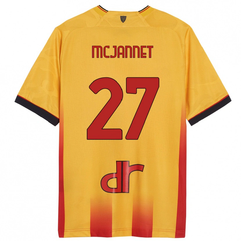 Danxen Kinder Ed Mcjannet #27 Gelb Orange Heimtrikot Trikot 2025/26 T-Shirt