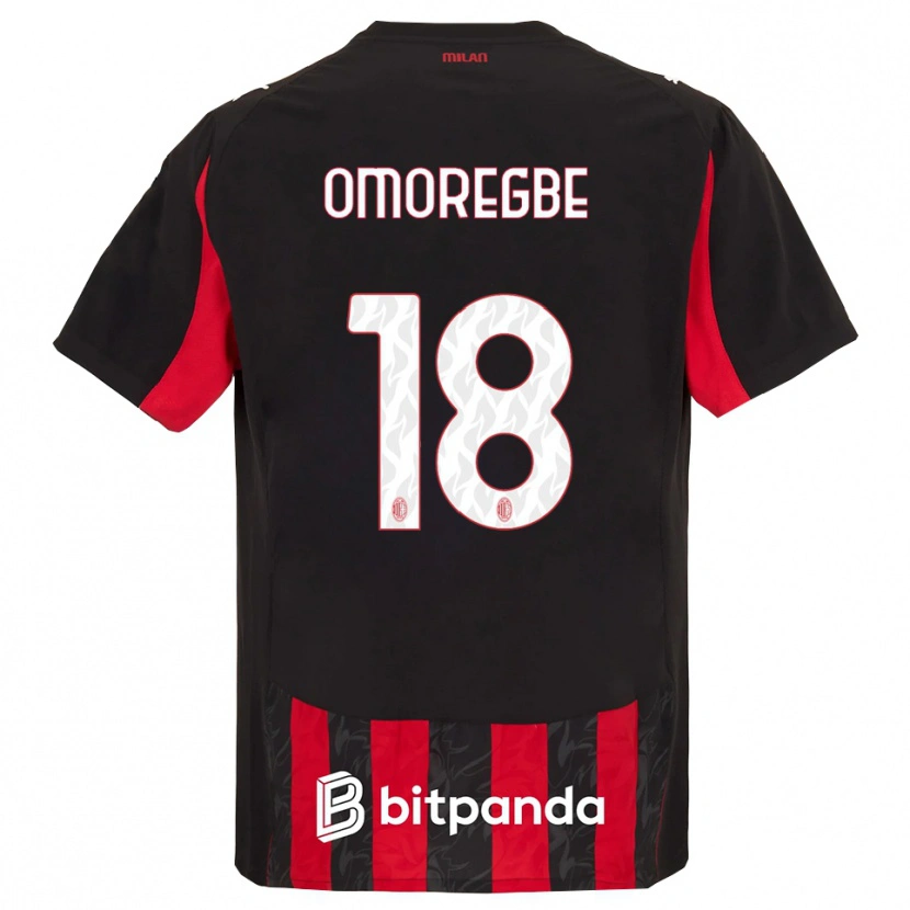 Danxen Kinder Bob Murphy Omoregbe #18 Rot Schwarz Heimtrikot Trikot 2025/26 T-Shirt