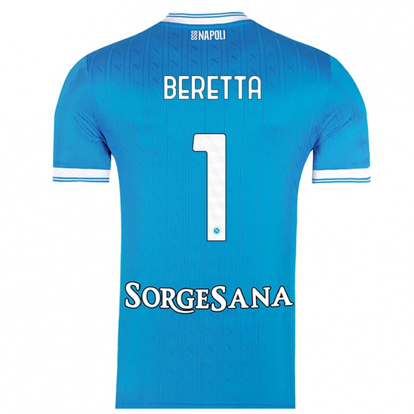 Danxen Kinder Beatrice Beretta #1 Himmelblau Weiß Heimtrikot Trikot 2025/26 T-Shirt