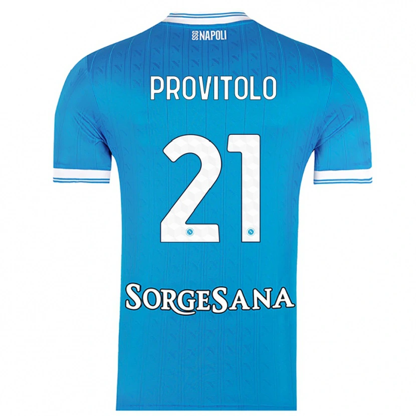 Danxen Kinder Vincenzo Provitolo #21 Himmelblau Weiß Heimtrikot Trikot 2025/26 T-Shirt