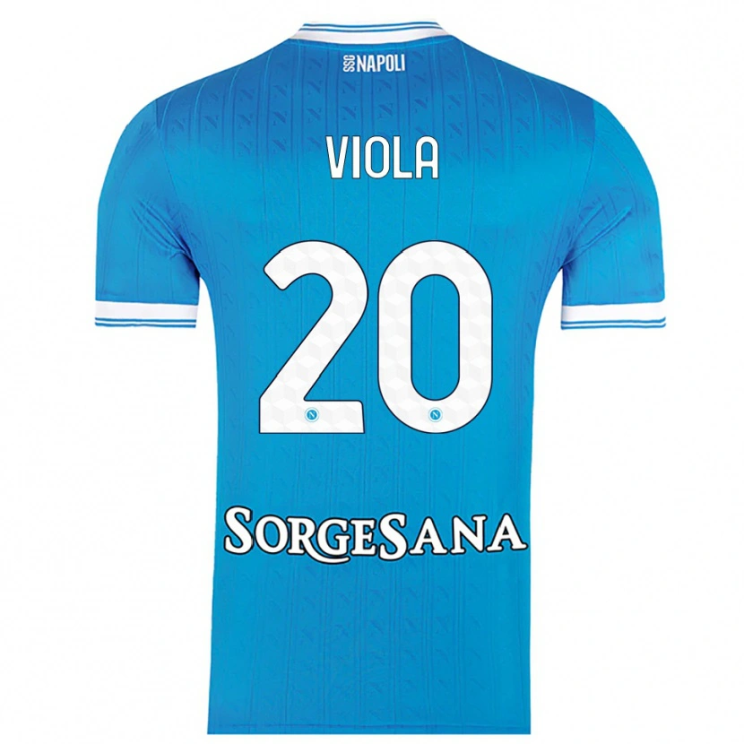 Danxen Kinder Nicola Viola #20 Himmelblau Weiß Heimtrikot Trikot 2025/26 T-Shirt