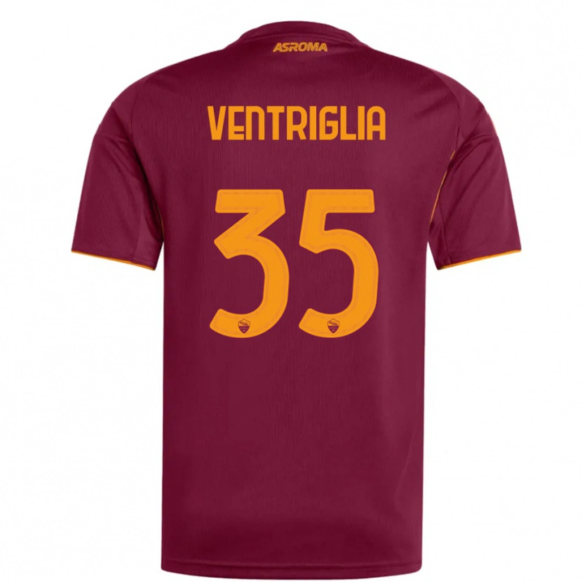 Danxen Kinder Rosanna Ventriglia #35 Burgunderrot Orange Heimtrikot Trikot 2025/26 T-Shirt