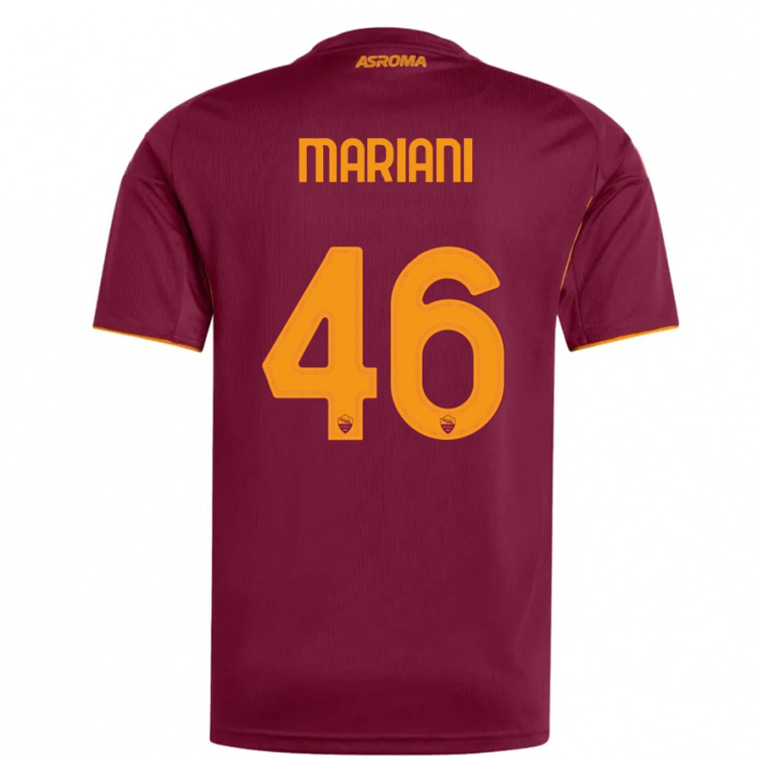 Danxen Kinder Christian Mariani #46 Burgunderrot Orange Heimtrikot Trikot 2025/26 T-Shirt