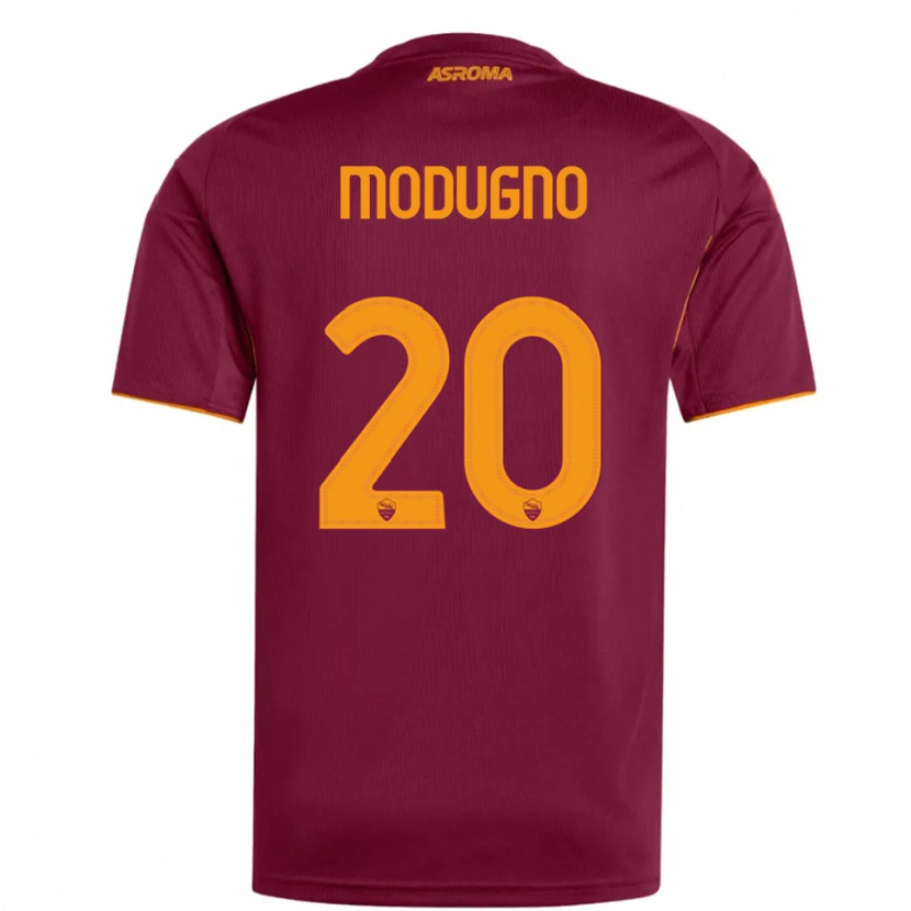 Danxen Kinder Emanuele Modugno #20 Burgunderrot Orange Heimtrikot Trikot 2025/26 T-Shirt