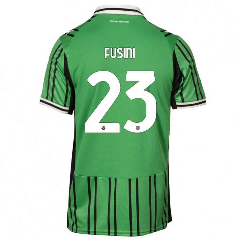 Danxen Kinder Martina Fusini #23 Grün Schwarz Heimtrikot Trikot 2025/26 T-Shirt