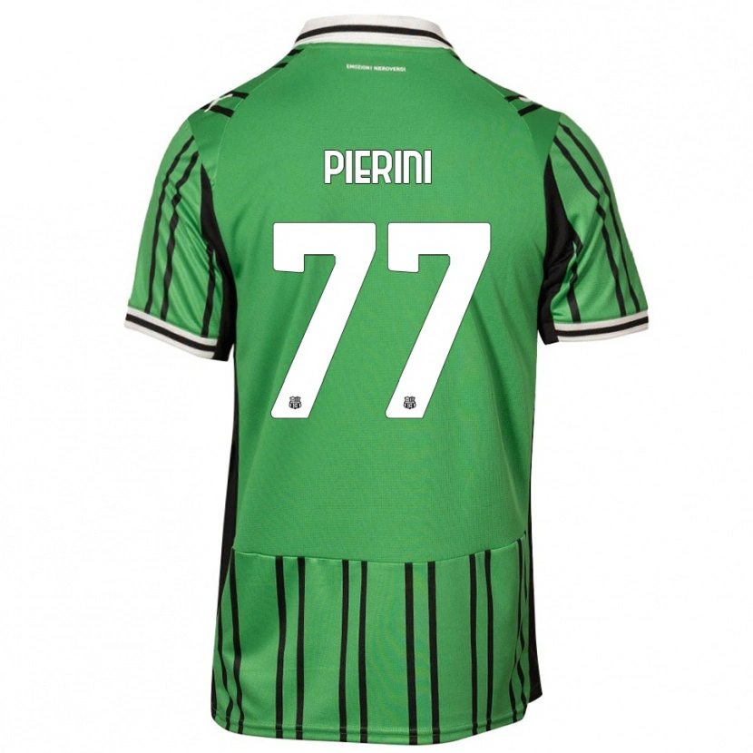Danxen Kinder Nicholas Pierini #77 Grün Schwarz Heimtrikot Trikot 2025/26 T-Shirt