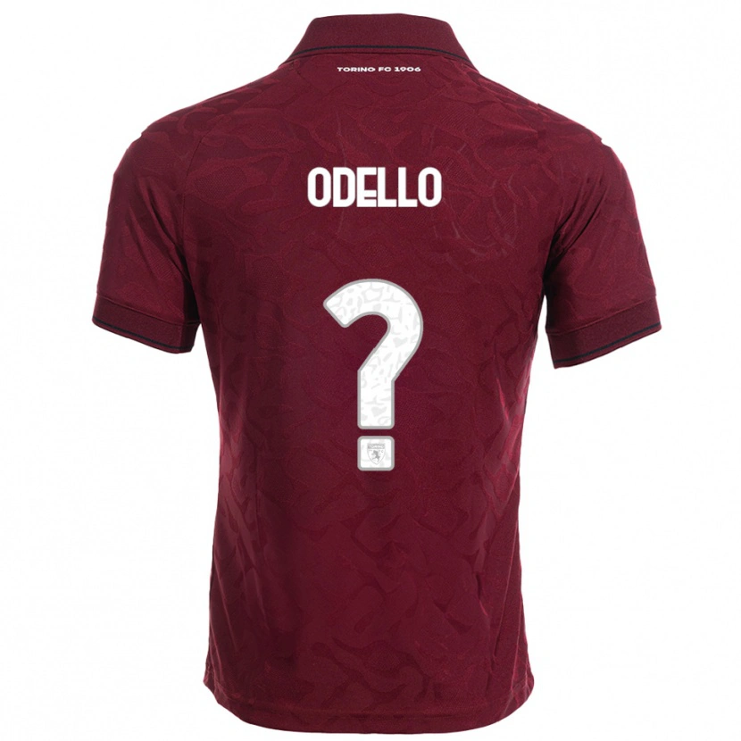 Danxen Kinder Ryan Odello #0 Burgunderrot Weiß Heimtrikot Trikot 2025/26 T-Shirt