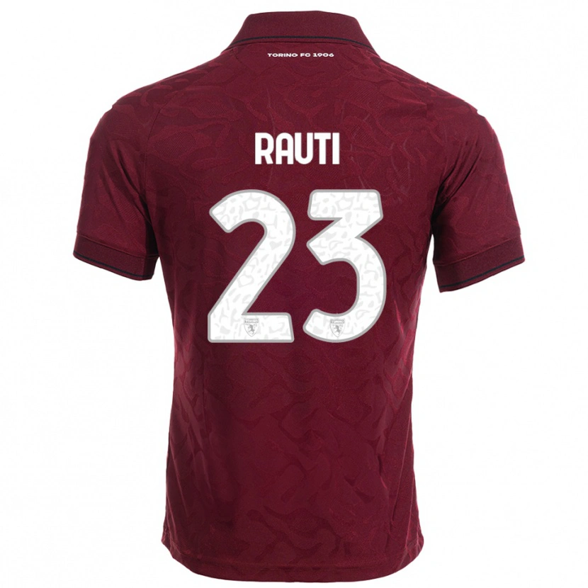 Danxen Kinder Nicola Rauti #23 Burgunderrot Weiß Heimtrikot Trikot 2025/26 T-Shirt