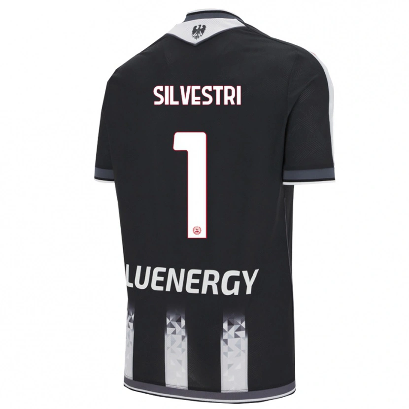 Danxen Kinder Marco Silvestri #1 Schwarz Weiß Heimtrikot Trikot 2025/26 T-Shirt