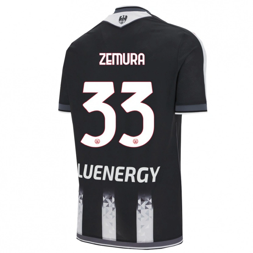 Danxen Kinder Jordan Zemura #33 Schwarz Weiß Heimtrikot Trikot 2025/26 T-Shirt