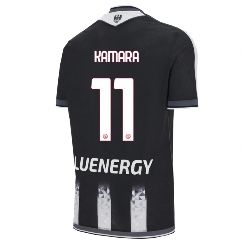 Danxen Kinder Hassane Kamara #11 Schwarz Weiß Heimtrikot Trikot 2025/26 T-Shirt