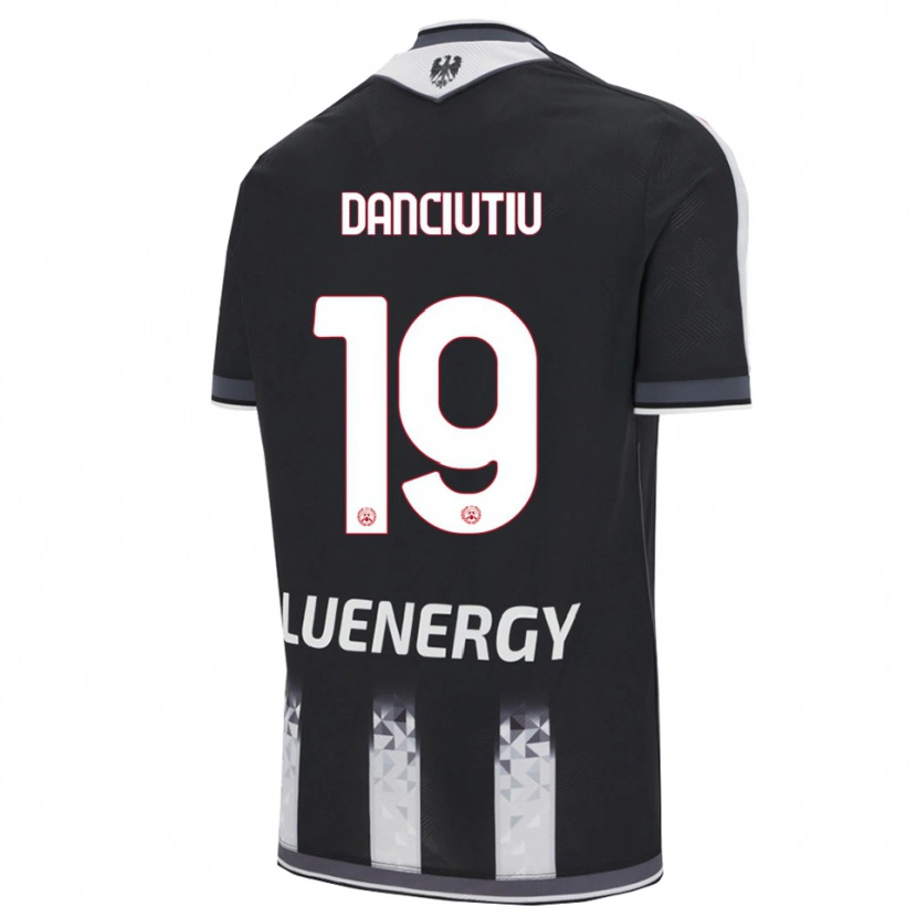 Danxen Kinder Vlad Danciuțiu #19 Schwarz Weiß Heimtrikot Trikot 2025/26 T-Shirt