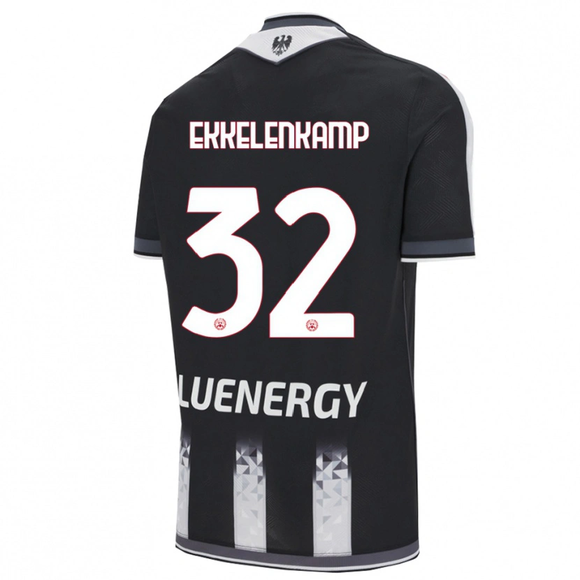 Danxen Kinder Jurgen Ekkelenkamp #32 Schwarz Weiß Heimtrikot Trikot 2025/26 T-Shirt