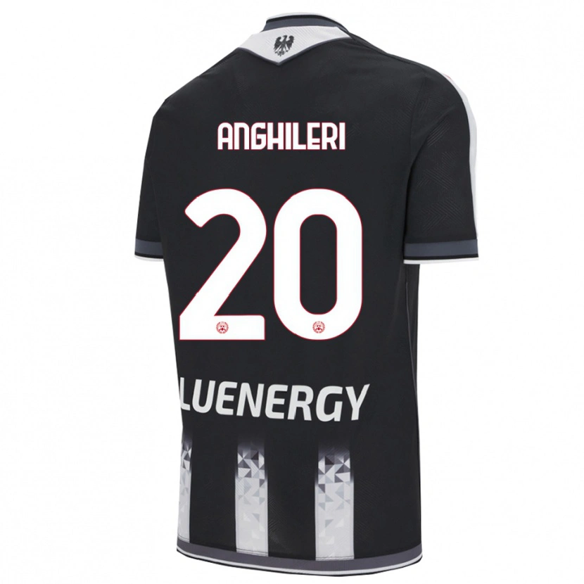 Danxen Kinder Giulio Anghileri #20 Schwarz Weiß Heimtrikot Trikot 2025/26 T-Shirt