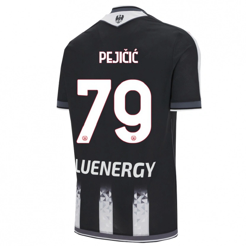 Danxen Kinder David Pejičić #79 Schwarz Weiß Heimtrikot Trikot 2025/26 T-Shirt