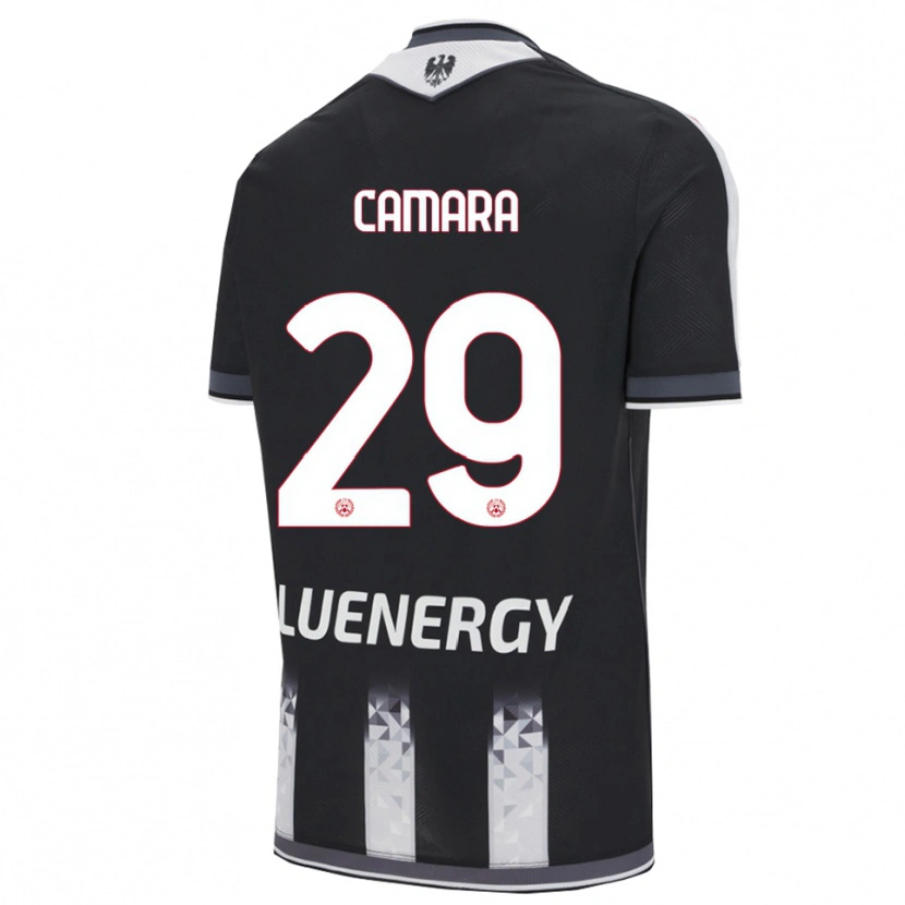 Danxen Kinder Abdoulaye Camara #29 Schwarz Weiß Heimtrikot Trikot 2025/26 T-Shirt