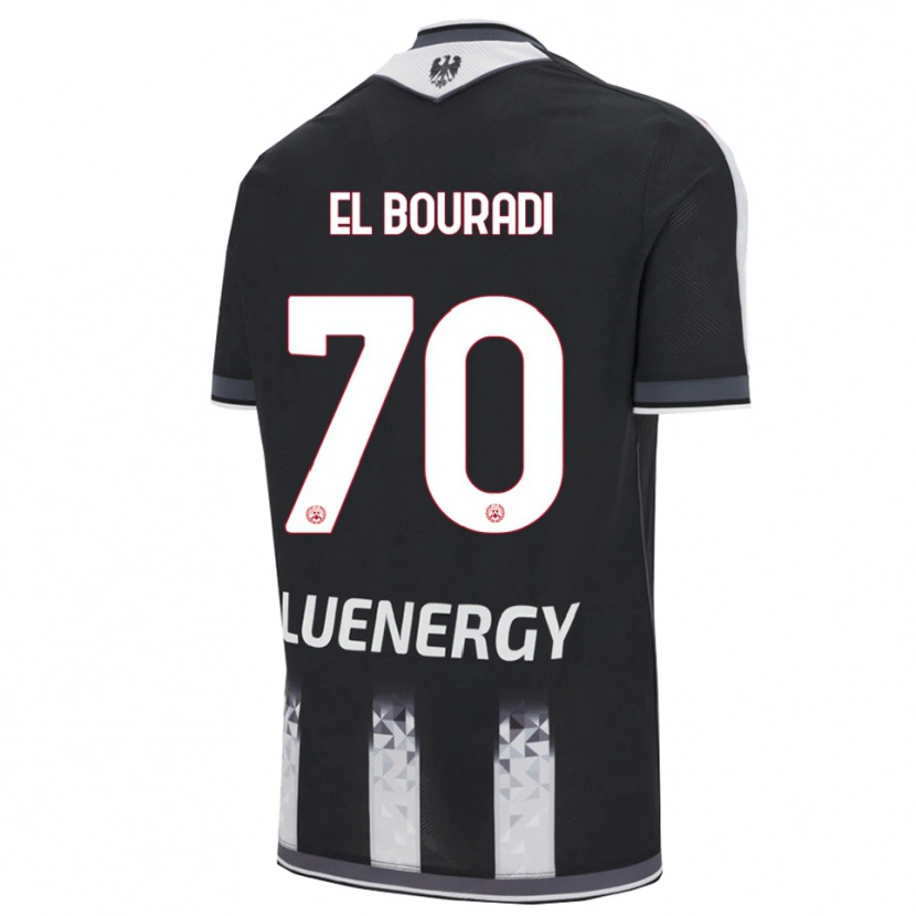 Danxen Kinder Walid El Bouradi #70 Schwarz Weiß Heimtrikot Trikot 2025/26 T-Shirt