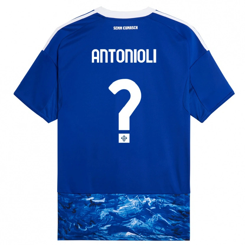 Danxen Kinder Nicolas Antonioli #0 Blau Weiß Heimtrikot Trikot 2025/26 T-Shirt