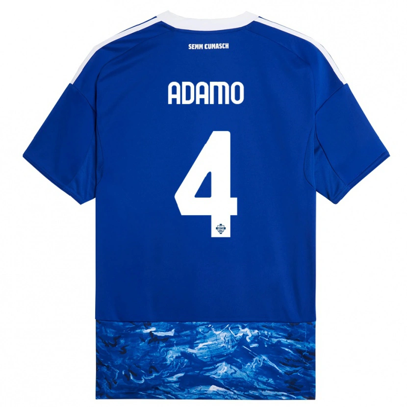 Danxen Kinder Andrea Adamo #4 Blau Weiß Heimtrikot Trikot 2025/26 T-Shirt