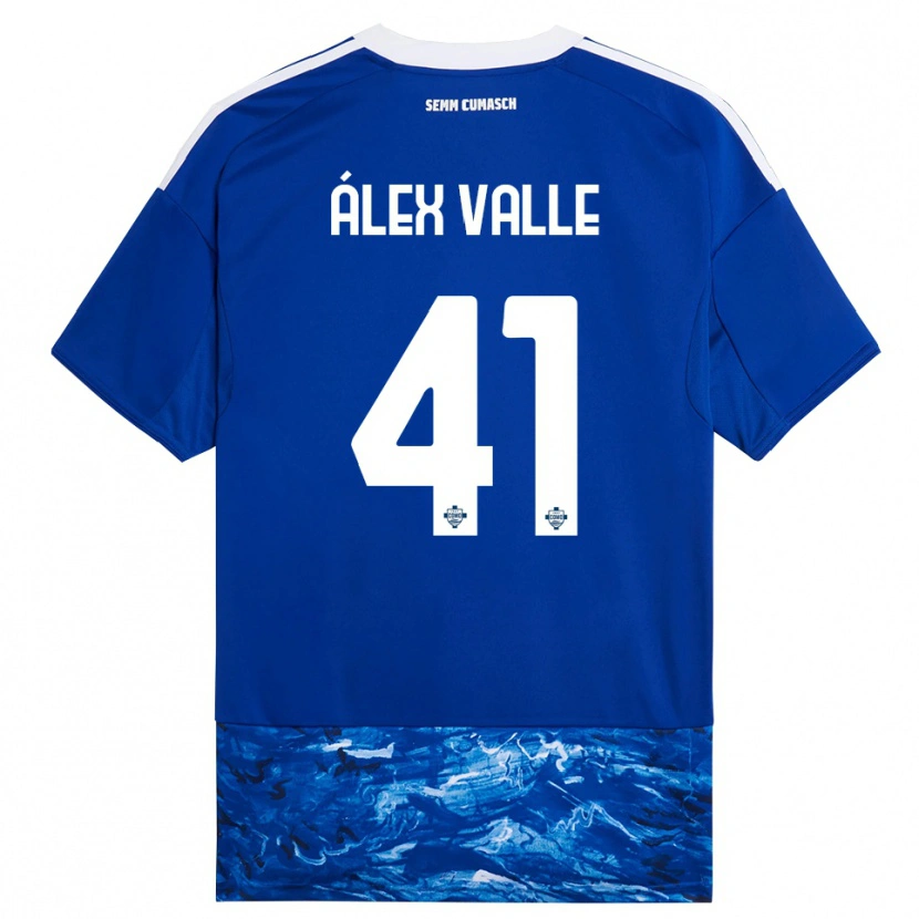 Danxen Kinder Álex Valle #41 Blau Weiß Heimtrikot Trikot 2025/26 T-Shirt