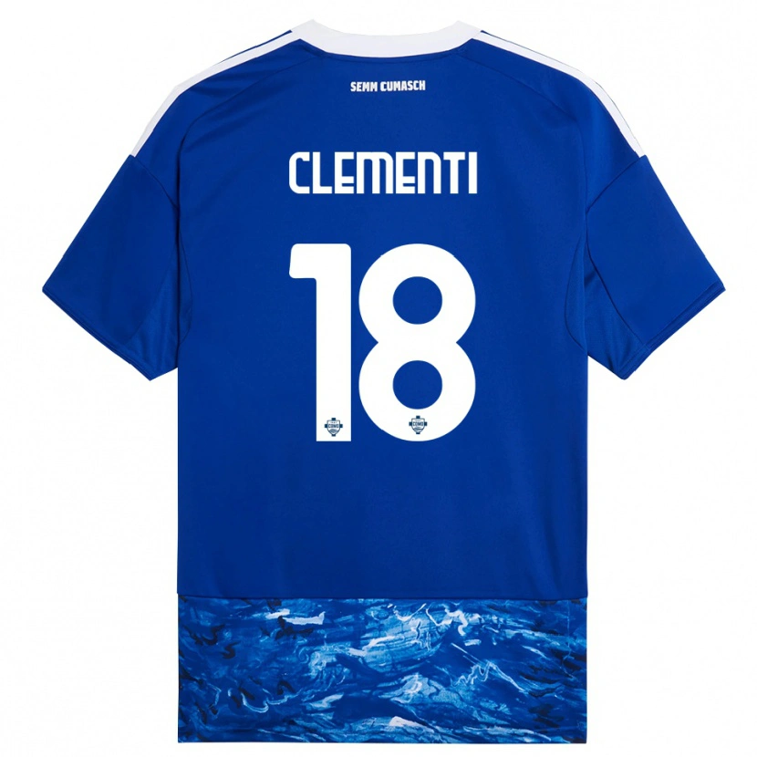 Danxen Kinder Thomas Clementi #18 Blau Weiß Heimtrikot Trikot 2025/26 T-Shirt