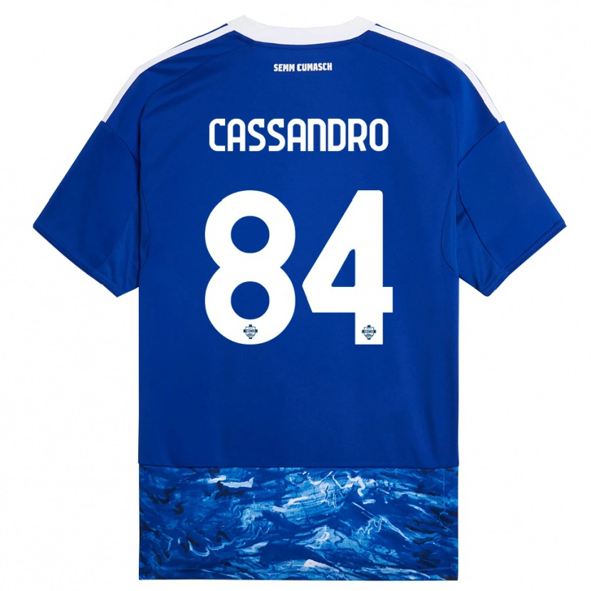 Danxen Kinder Tommaso Cassandro #84 Blau Weiß Heimtrikot Trikot 2025/26 T-Shirt