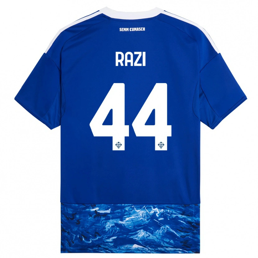 Danxen Kinder Naj Razi #44 Blau Weiß Heimtrikot Trikot 2025/26 T-Shirt
