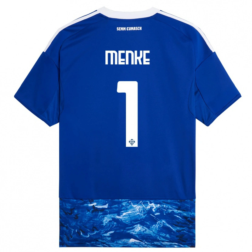 Danxen Kinder Henrique Menke #1 Blau Weiß Heimtrikot Trikot 2025/26 T-Shirt