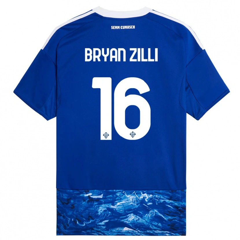 Danxen Kinder Rocco Bryan Zilli #16 Blau Weiß Heimtrikot Trikot 2025/26 T-Shirt