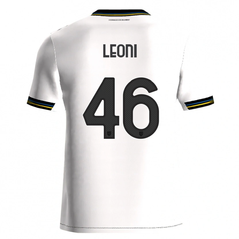Danxen Kinder Giovanni Leoni #46 Weiß Schwarz Heimtrikot Trikot 2025/26 T-Shirt