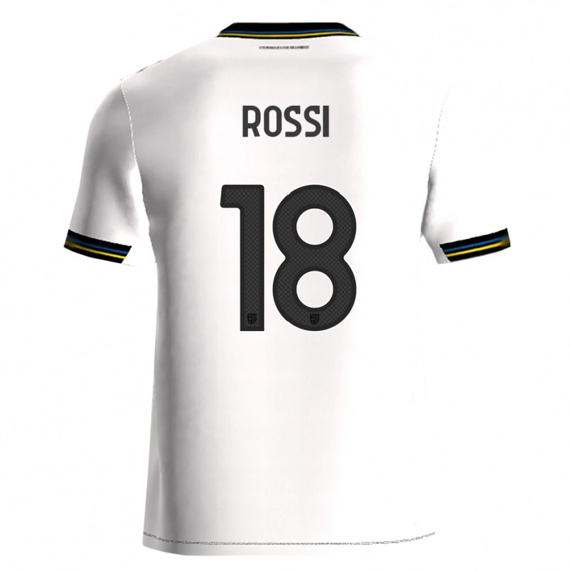 Danxen Kinder Diego Rossi #18 Weiß Schwarz Heimtrikot Trikot 2025/26 T-Shirt