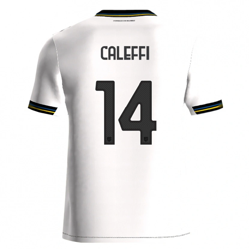 Danxen Kinder Riccardo Caleffi #14 Weiß Schwarz Heimtrikot Trikot 2025/26 T-Shirt