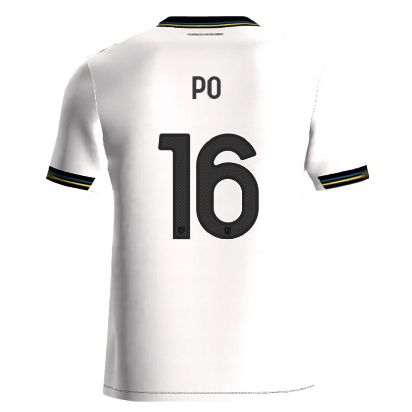 Danxen Kinder Federico Po #16 Weiß Schwarz Heimtrikot Trikot 2025/26 T-Shirt