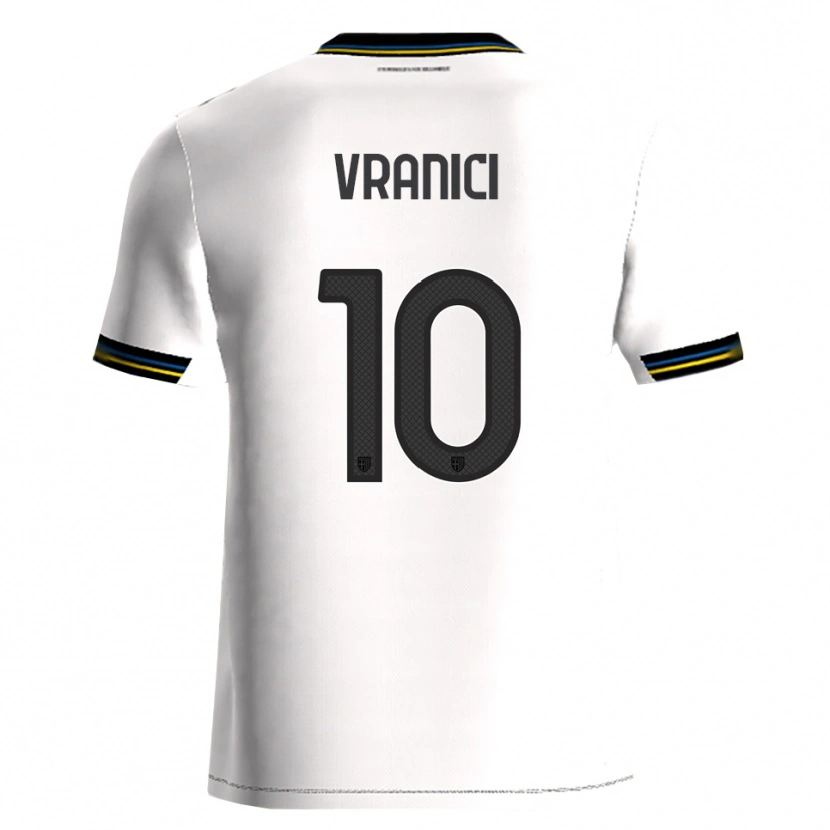 Danxen Kinder Dean Vranici #10 Weiß Schwarz Heimtrikot Trikot 2025/26 T-Shirt