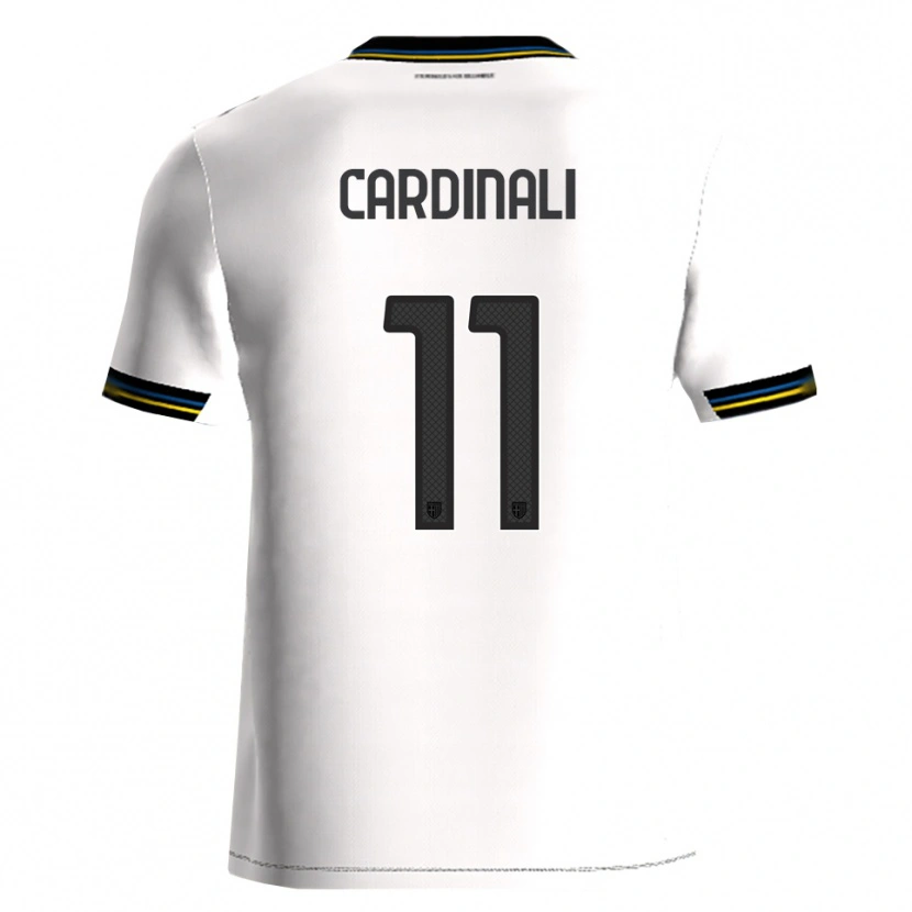 Danxen Kinder Alessandro Cardinali #11 Weiß Schwarz Heimtrikot Trikot 2025/26 T-Shirt