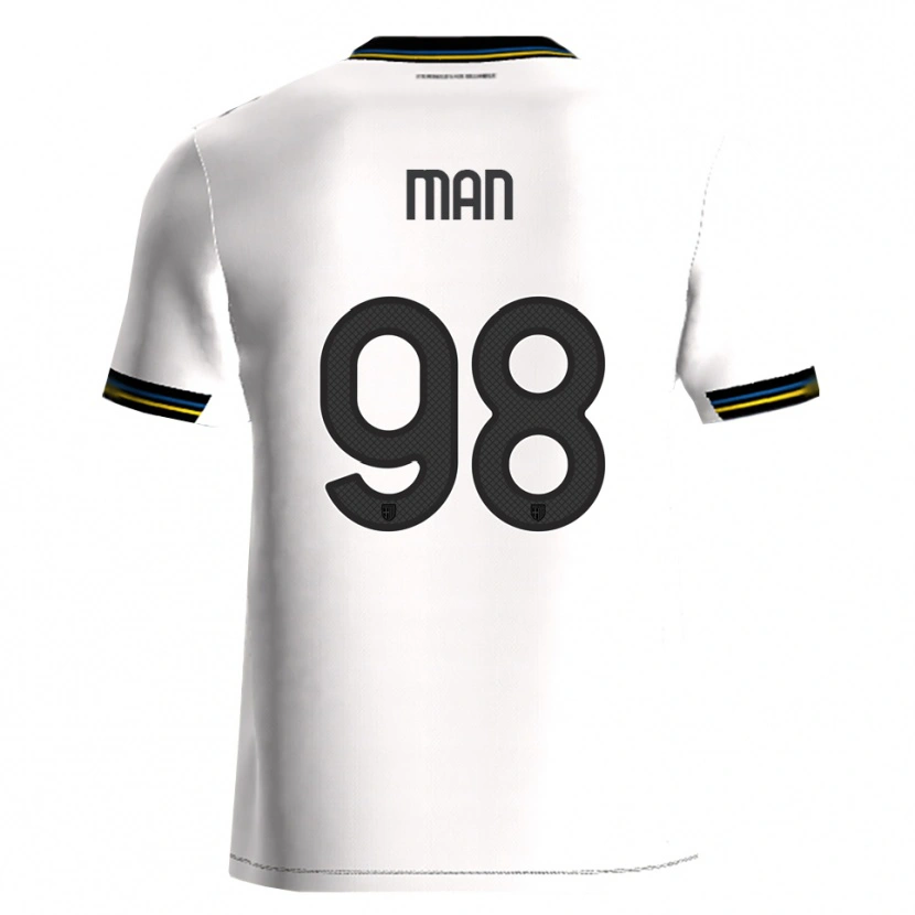 Danxen Kinder Dennis Man #98 Weiß Schwarz Heimtrikot Trikot 2025/26 T-Shirt