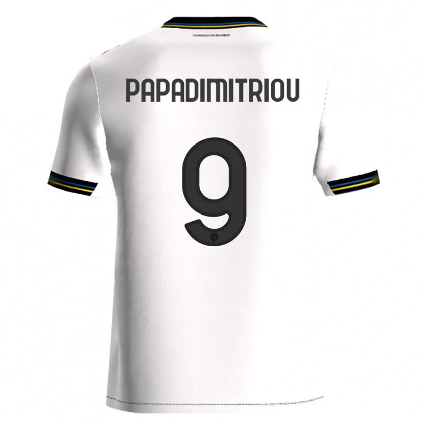 Danxen Kinder Eirinaios Papadimitriou #9 Weiß Schwarz Heimtrikot Trikot 2025/26 T-Shirt