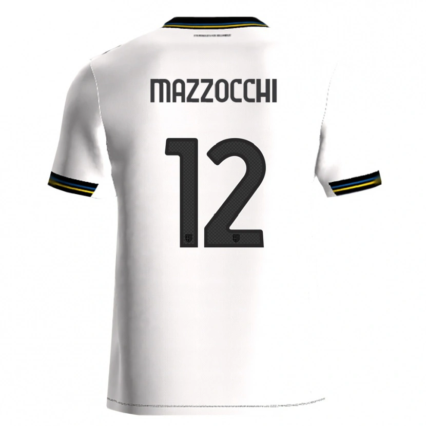 Danxen Kinder Alessandro Mazzocchi #12 Weiß Schwarz Heimtrikot Trikot 2025/26 T-Shirt