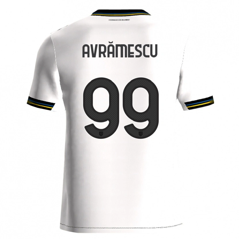 Danxen Kinder Ianis Avrămescu #99 Weiß Schwarz Heimtrikot Trikot 2025/26 T-Shirt