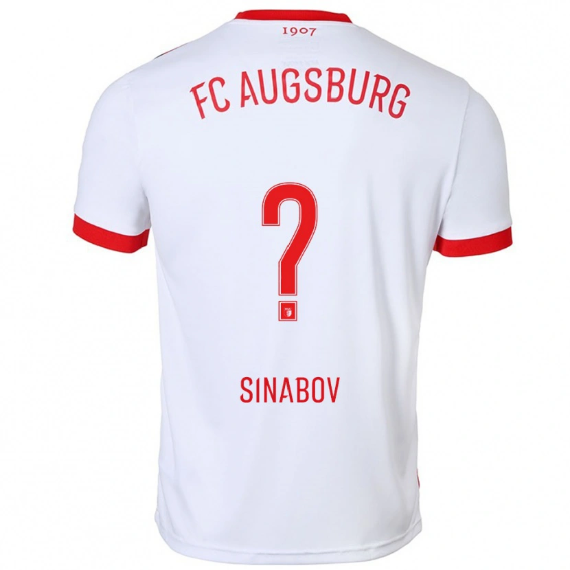 Danxen Kinder Albert Sinabov #0 Weiß Rot Heimtrikot Trikot 2025/26 T-Shirt