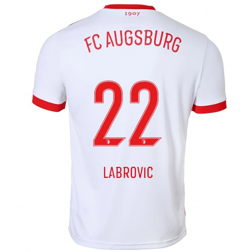Danxen Kinder Nediljko Labrovic #22 Weiß Rot Heimtrikot Trikot 2025/26 T-Shirt