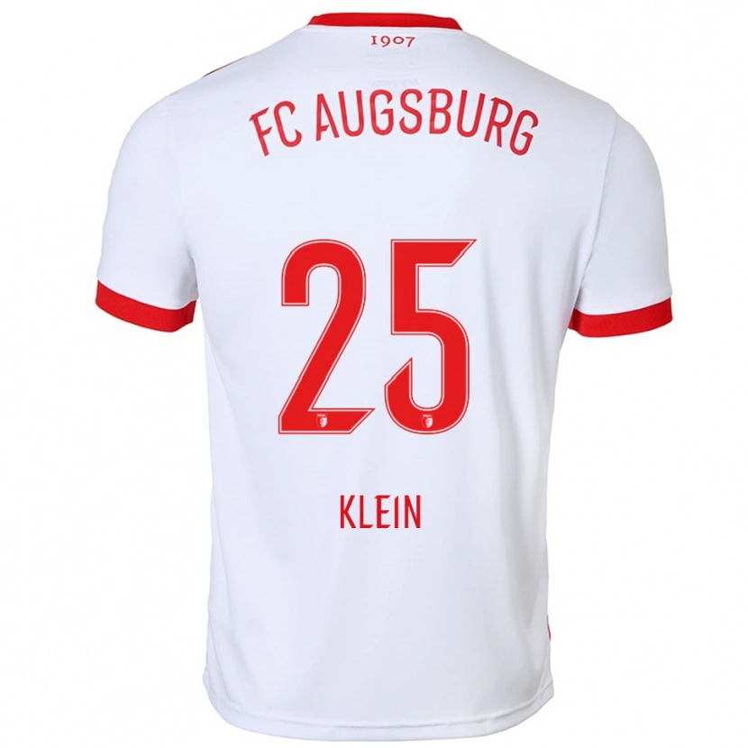 Danxen Kinder Daniel Klein #25 Weiß Rot Heimtrikot Trikot 2025/26 T-Shirt