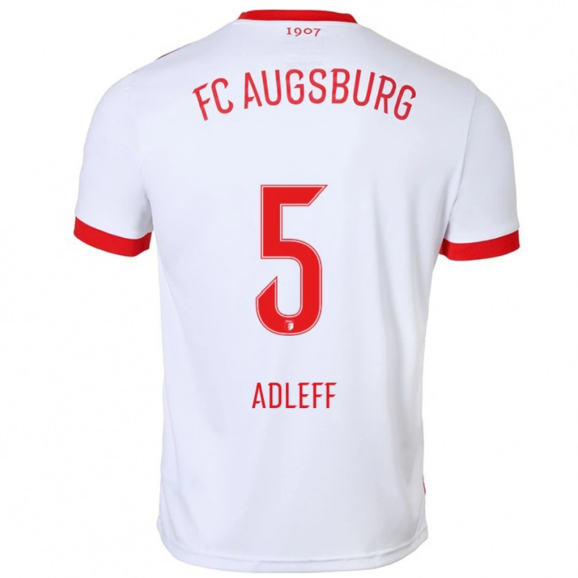 Danxen Kinder Milo Adleff #5 Weiß Rot Heimtrikot Trikot 2025/26 T-Shirt