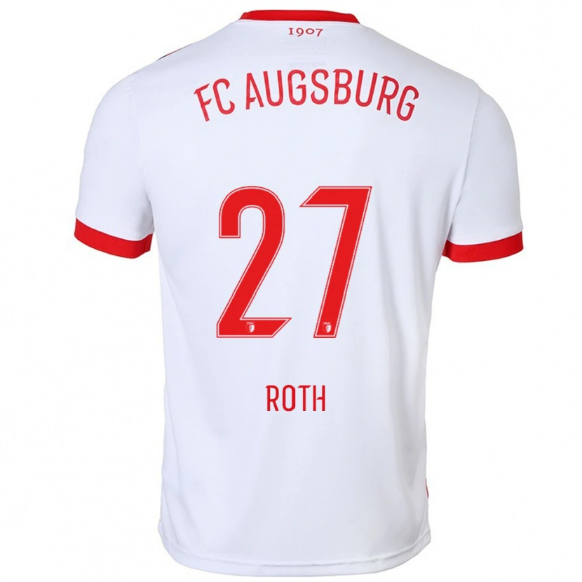 Danxen Kinder Constantin Roth #27 Weiß Rot Heimtrikot Trikot 2025/26 T-Shirt